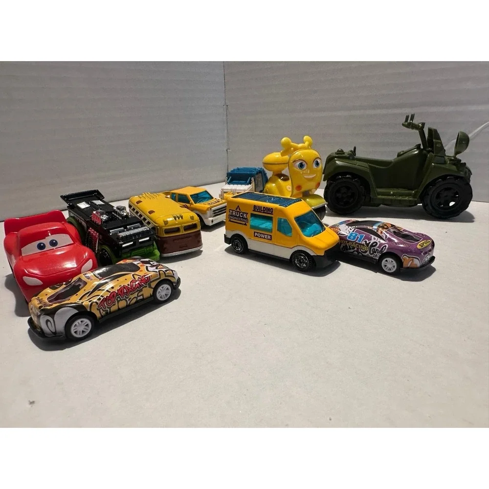 Diecast Multicolor Car, Truck, Bus, Motorcycle & ATV Toy Vehicle Lot